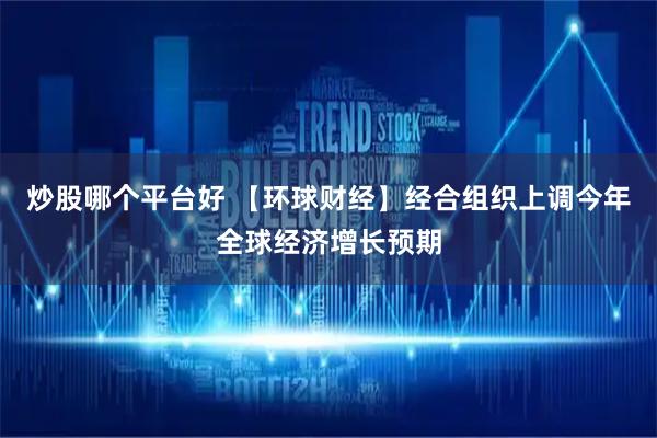 炒股哪个平台好 【环球财经】经合组织上调今年全球经济增长预期